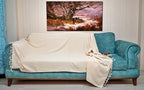 Bersuse 100% Cotton Ventura XL Throw Blanket - Image 3