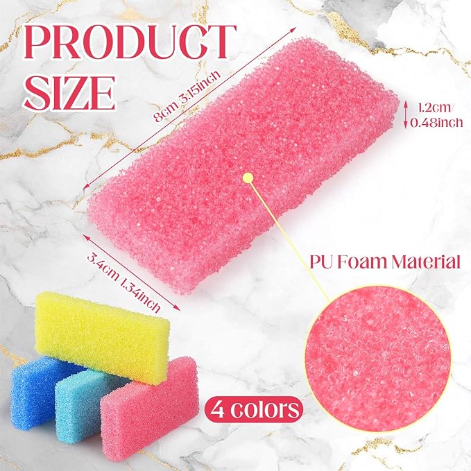 Batiyeer 100 Pcs Pumice Stone for Feet Scrubber Dead Skin Disposable Pedicure - Image 2