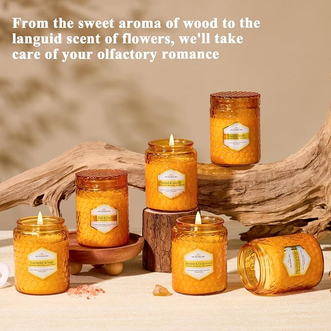 6 Pack Natural Soy Wax Jar Candles - Image 5