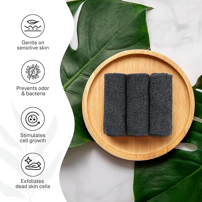 Yiclick Exfoliating Washcloth Towel, Japanese Exfoliating Bath Wash Cloth - Image 2