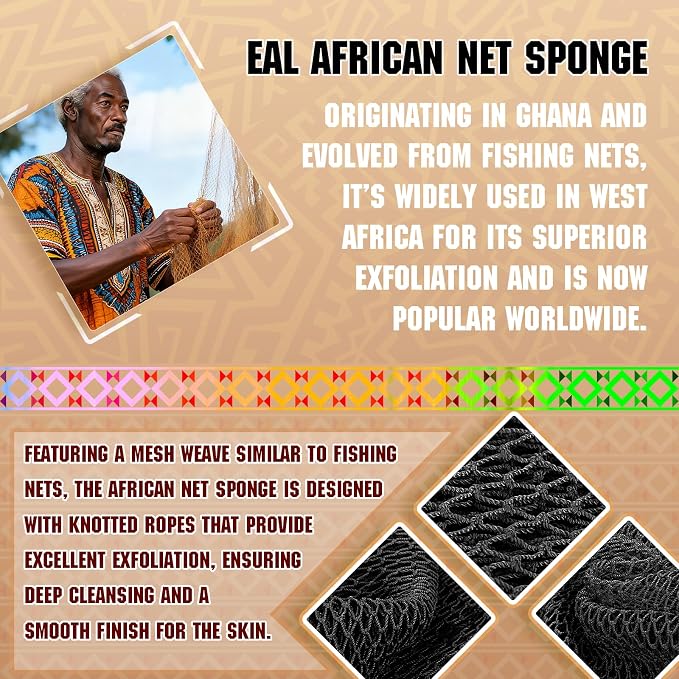 2-Pack African Net Sponge - Image 3