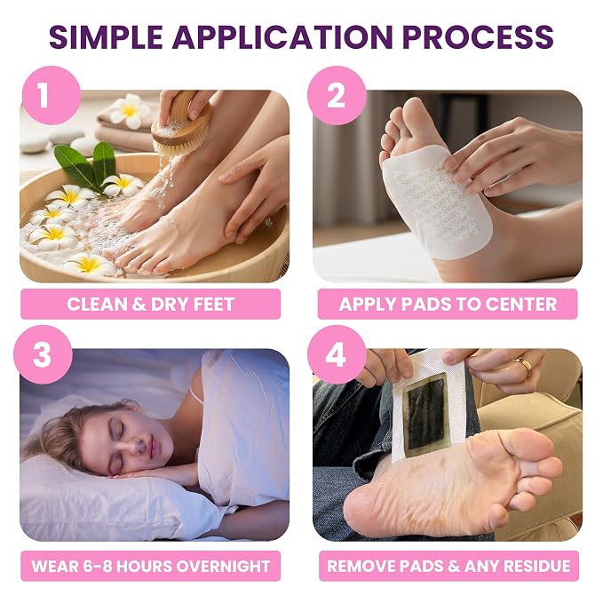 Sole Serenity Foot Pads with Vitamin C, Elderberry, Ginger & Zinc - Image 2