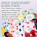 Vitamasques Face Masks Skincare Sheet Kit, Brightening, and Hydrating - Image 2