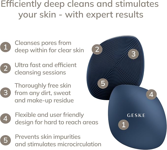 GESKE SmartAppGuided™ Facial Brush | 4 in 1 | Professional Facial Cleansing - Image 2