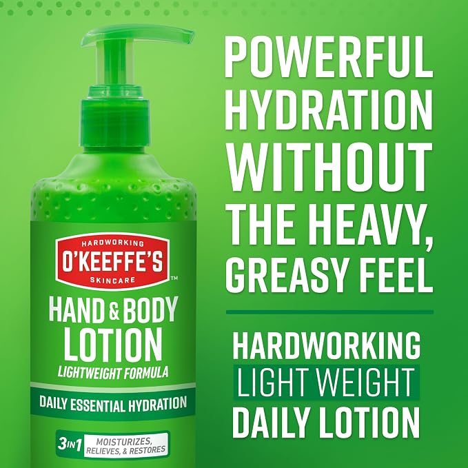 O'Keeffe's Hand and Body Lotion - 12 oz Pump - Daily Essential Hydration - Image 3