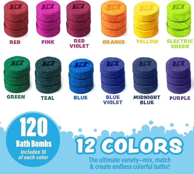 Tub Works® Bath Color Pops™ Moisturizing Kids Bath Bombs, Vibrant Water Color - Image 3