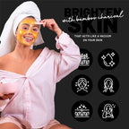 BRÜUN Jelly Mask Jar Bamboo Charcoal Peel-Off Face Care Rubber Mask | 23 fl oz - Image 3