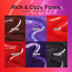modelones Color Changing Gel Nail Polish Set, 6 Colors Temperature Changing - Image 7