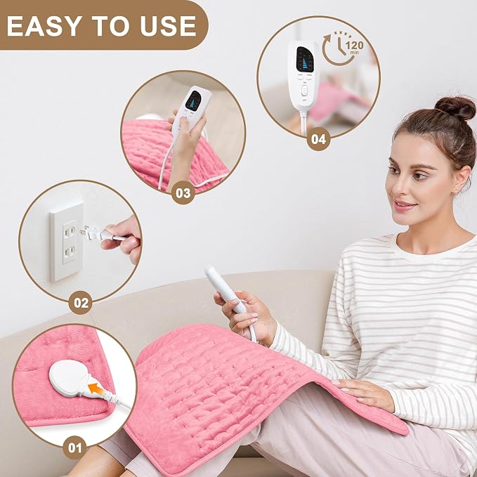 Deepsoon Heating Pad, Electric Heating Pads - Image 2