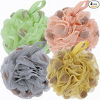BCKENEY Bath Loofah Shower Sponge Body Back Scrubber Soft Mesh Shower Puffs by BCKENEY