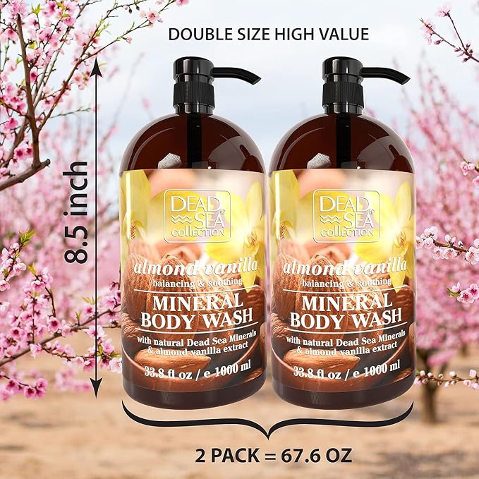 Dead Sea Collection Almond Vanilla Body Wash - Image 2