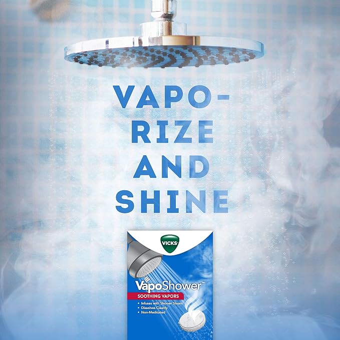 Vicks VapoShower, Shower Tablet, Shower Bomb, Aromatherapy Vapors, Eucaplytus & - Image 8
