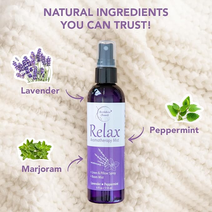 Relax Lavender Spray for Sleep, Natural Linen Spray for Bedding, Perfect - Image 3