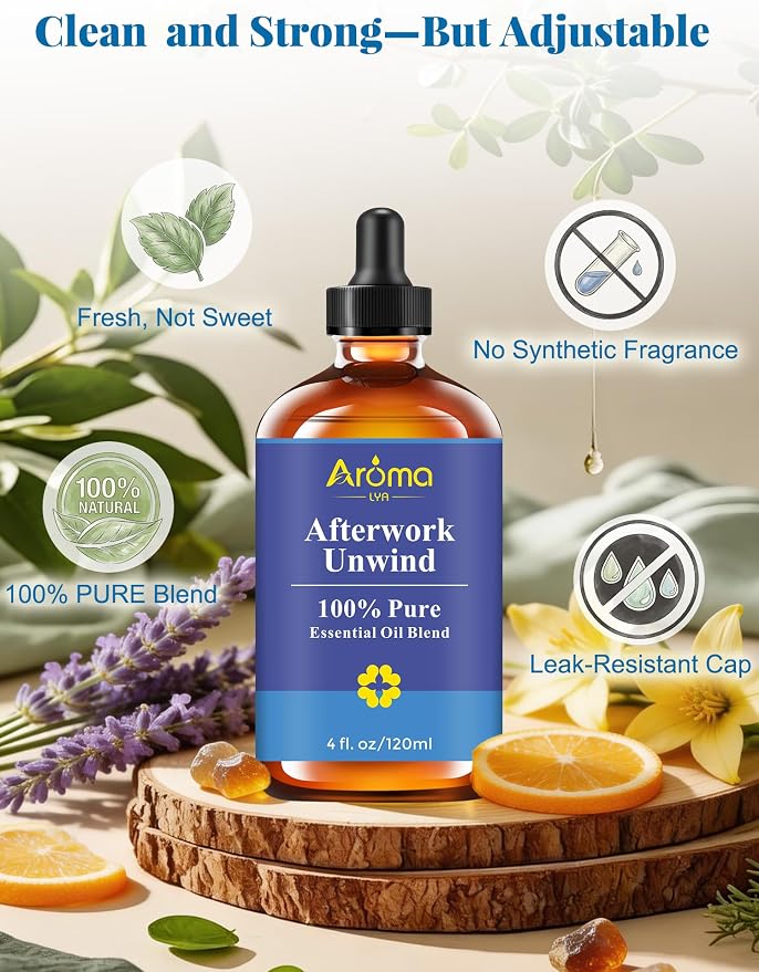 Afterwork Unwind — A 100% Pure Essential Oil Blend Bright Citrus-Floral - Image 6