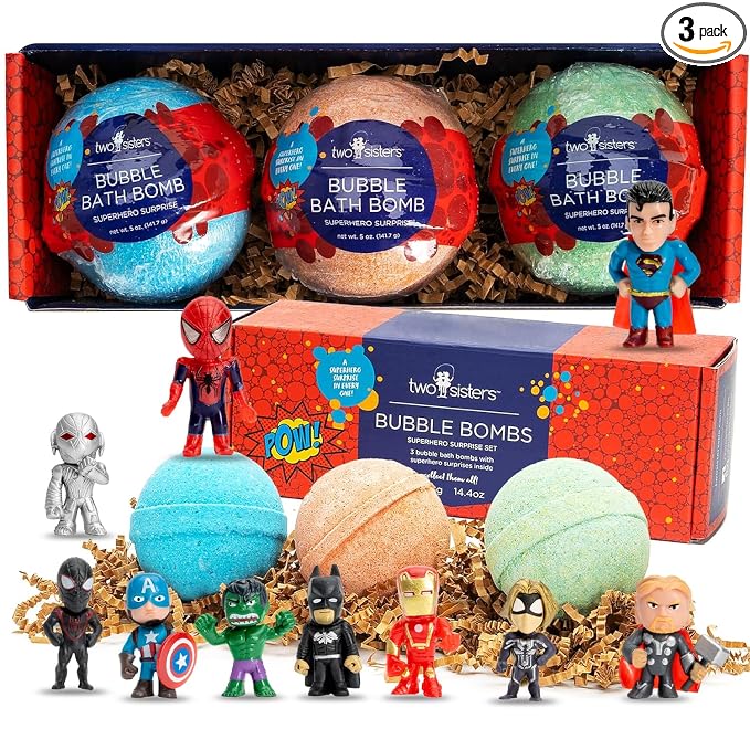 Superhero Bath Bombs for Kids by TwoSisters