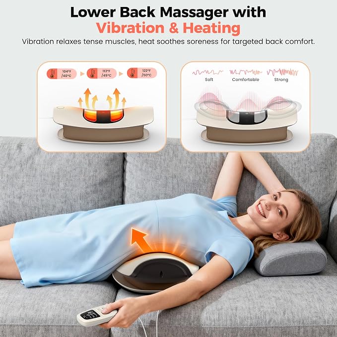 Lower Back Massager with Heat, Back Stretcher - Image 6