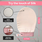 Vegan Silk Exfoliating Gloves Set – Korean Spa Body Scrubber Mitt - Image 3