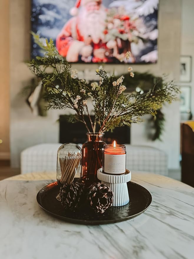 Sweet Water Decor Christmas Soy Candle | Apple Cider, Fresh Cut Christmas Tree - Image 7