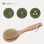 Hydrea London Dry Body Brush –Short Handle Premium Exfoliating Dry Skin Brush - Image 4