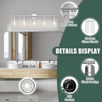 Espird Bathroom Vanity Light Fixtures Polished Chrome Bathroom Lighting Fixture - Image 3