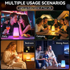 Auxmir LED Night Light 2 Pack Bedside Lamp Touch and Remote Control Dimmable - Image 7