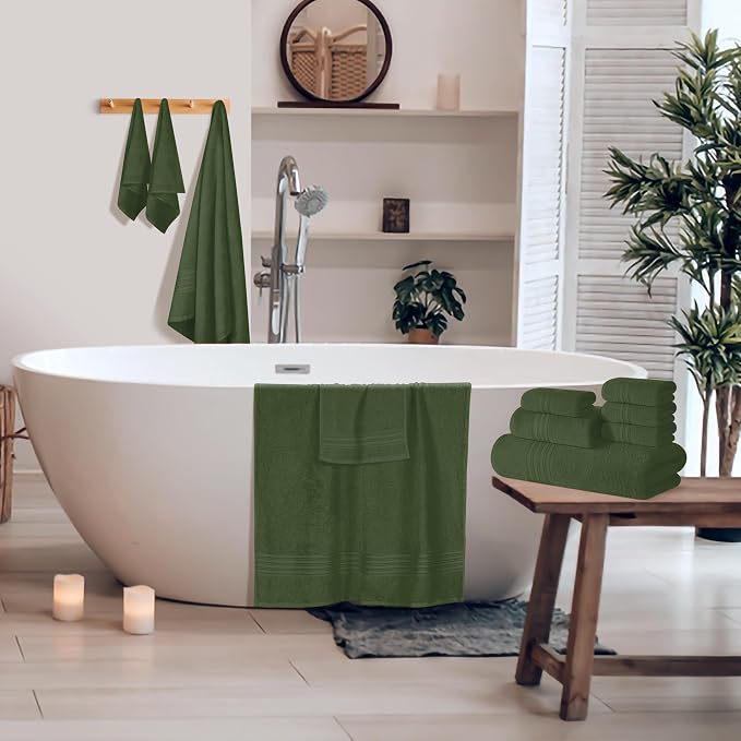 BOUTIQUO 100% Cotton Towel Set, Contains 4 Soft Bath Towel, 6 Hand Towels - Image 5