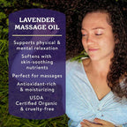 Badger Lavender Massage Oil, 100% Organic Massage Oil, Relaxing & Moisturizing - Image 2