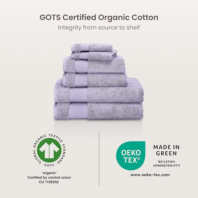 BIOWEAVES 100% Organic Cotton 700 GSM Plush Premium Washcloths 13" x 13" GOTS - Image 7