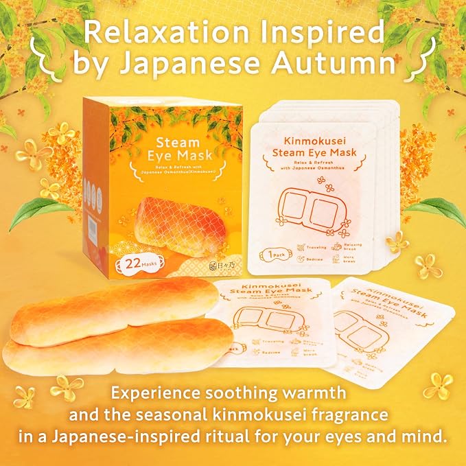 HIBINO | Steam Eye Mask | Self-Heating Warm Eye Masks - Image 2