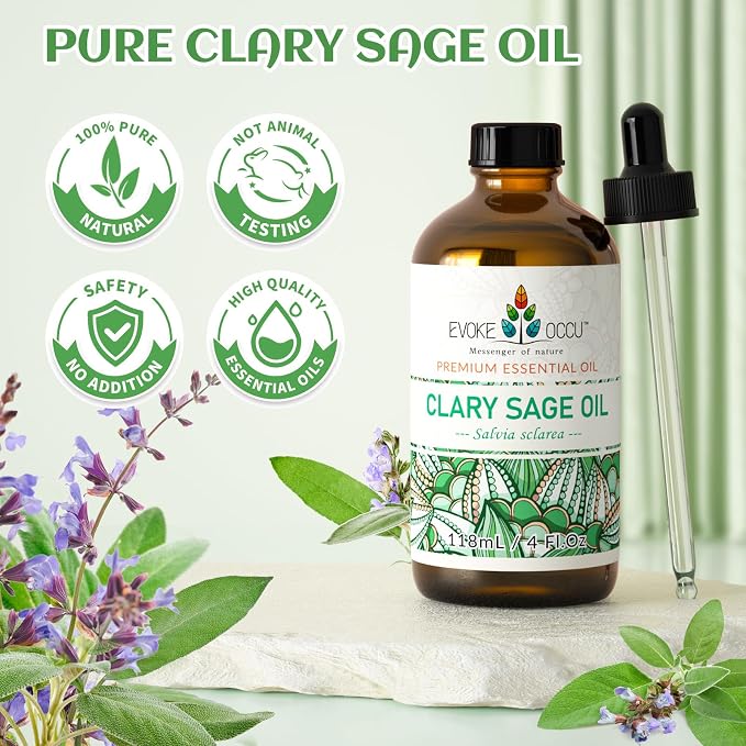 EVOKE OCCU Clary Sage Oil Essential Oil - Image 5