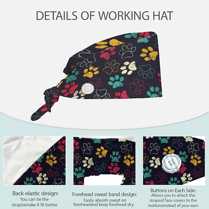 2 Pcs Working Cap with Sweatband - Image 3