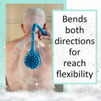 Bendable Long Handled Silicone Body Brush & Hair Scrubber - Image 6