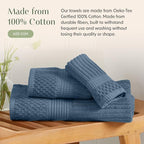 Springtree Home 100% Cotton Bath Towel Set | 6 Piece Set | Absorbent & - Image 4