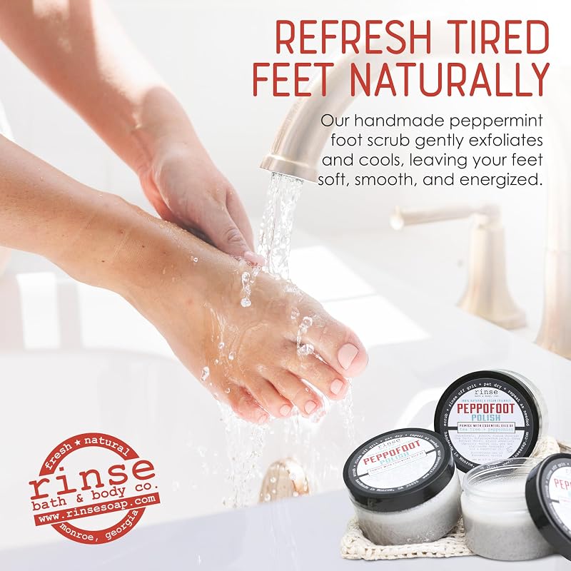 Rinse Bath & Body Peppofoot Peppermint Foot Scrub - Image 7