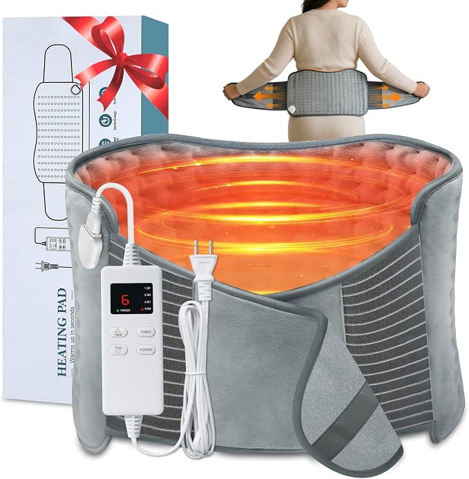 Heating Pad for Back Pain Relief, 4 Timers & 6 Temperatures, Auto Shut-Off by ConveyWarmthtoTheOneYouLove