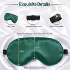 Silk Sleep Mask for Sleeping, Lightweight & Comfortable Blindfold for Women & - Image 3