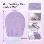 LOTTA Exfoliating Gloves 2Pcs Deep Exfoliation Mitt of 150D Shower Body Scrub - Image 5