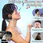 Ymapinc Reusable Shower Caps for Women Waterproof Hair Shower Cap Adjustable - Image 6