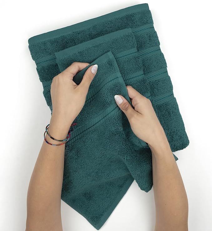 American Soft Linen Premium 3 Piece Towel Set, 1 Bath Towel 1 Hand Towel 1 - Image 5
