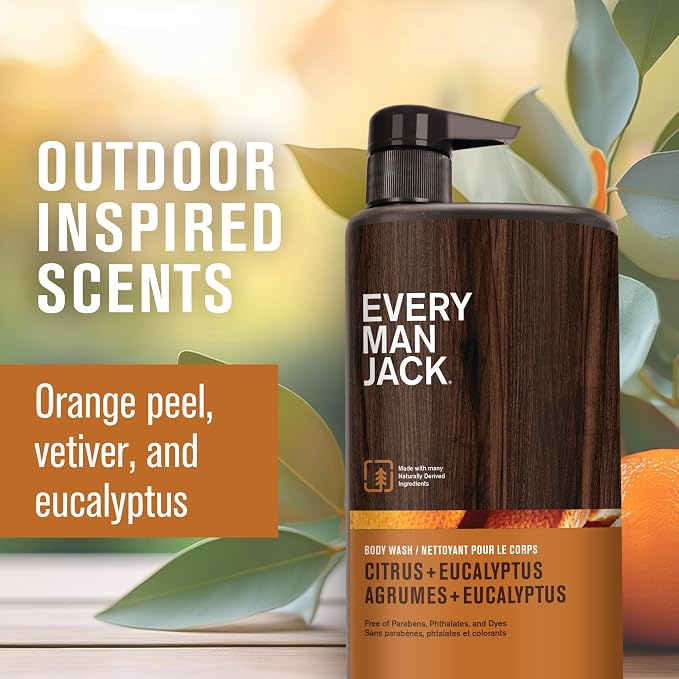 Every Man Jack Nourishing Citrus + Eucalyptus Mens Body Wash - Image 3