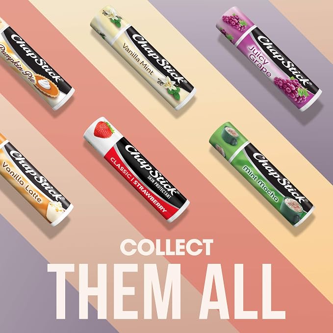 ChapStick Strawberry Lip Balm 4-Pack + 1 Classic Original ChapStick, Lip - Image 7