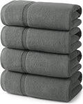 ecolook Bath Towels Set of 4, 100% Cotton, 27 x 55 Inches, Quick-Drying & by Unknown
