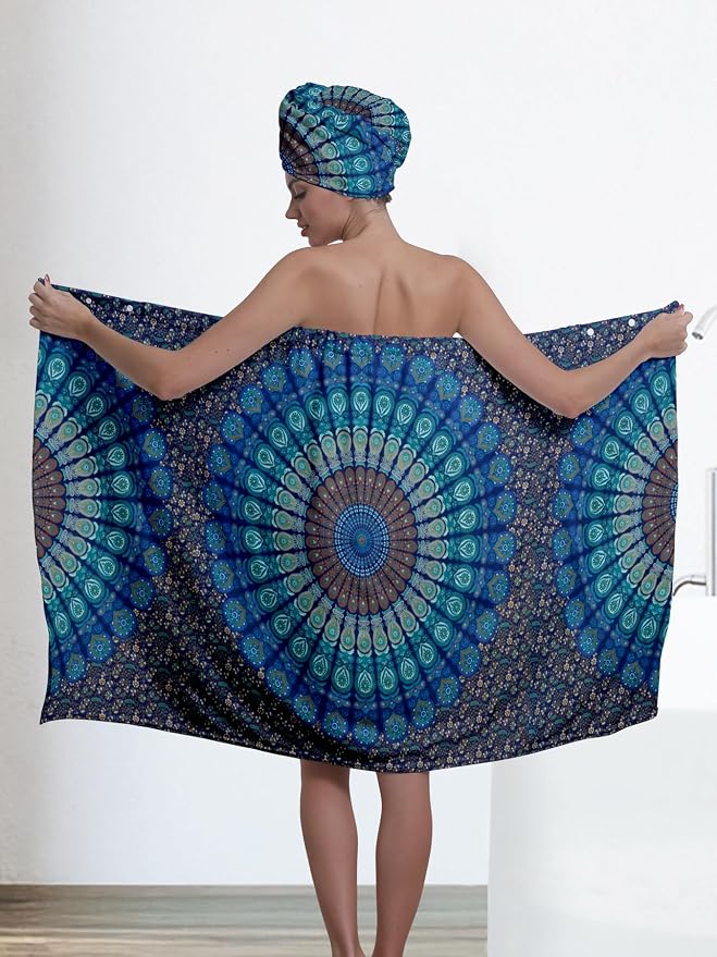 Women's Spa Bath Towel Wrap Set - Image 2
