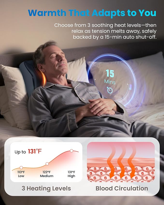 COMFIER Cordless Shiatsu Neck Back Massager - Image 5
