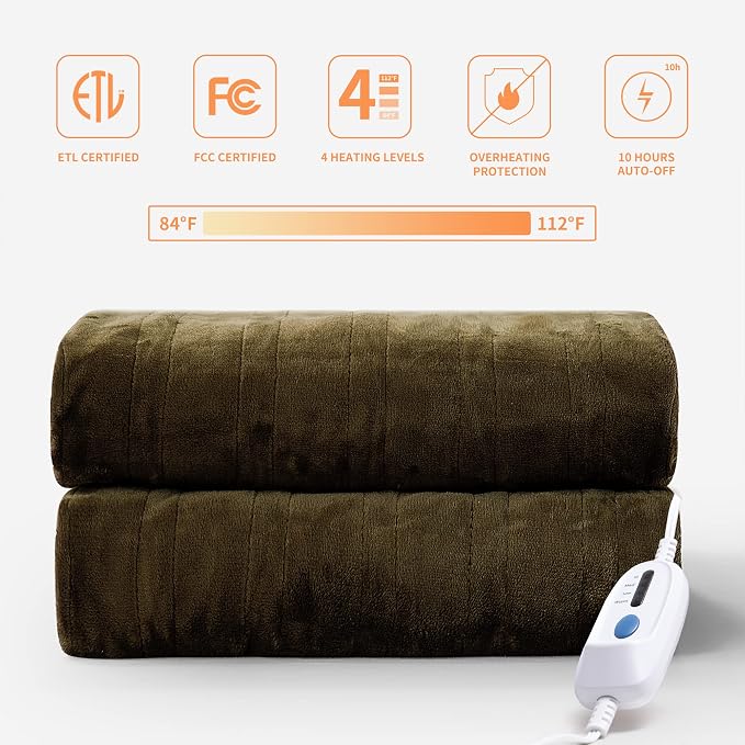 JET'S HOME Heated Blanket Full 72"x84" - Image 2