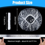 200 Pcs Disposable Shower Caps, 17 Inch Waterproof Plastic Shower Cap - Image 2