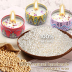 Scented Candles Gift Set for Women 4 Pack Soy Wax Candles - Image 2