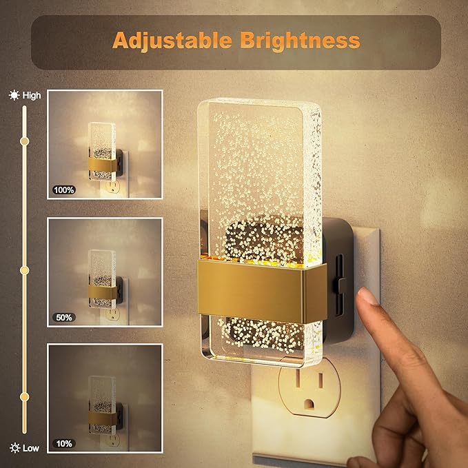 JandCase Night Lights Plug into Wall, Dusk to Dawn Sensor, 3000K Soft White LED - Image 2