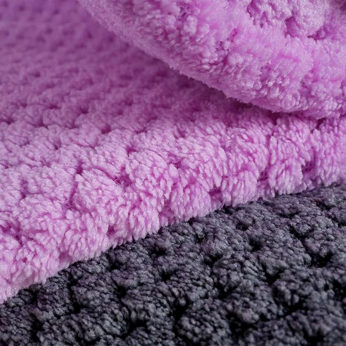 2 Pack Bath Towel Set, Waffle Bath Towel Set, Super Soft Highly Absorbent - Image 2