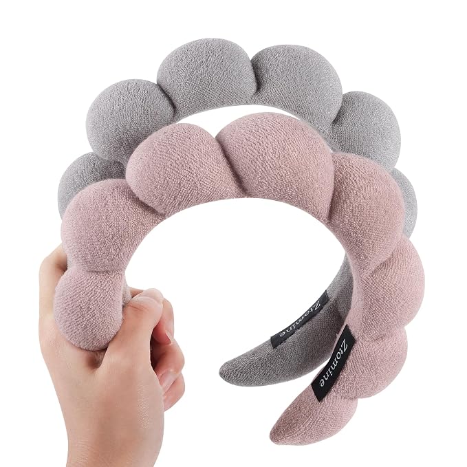 Ztomine Spa Headbands for Washing Face or Facial, Terry Cloth Headband Wash - Image 9